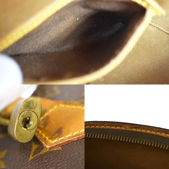 LOUIS VUITTON LV Logos Ellipse MM Hand Bag Monogram Leather Brown M51126 76YD171 - Picture 4 of 16